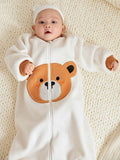 Embroidered Bear Head Sleeping Bag
