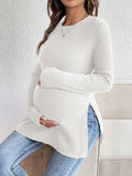 Maternity Long Sleeve Casual Sweater
