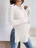 Maternity Long Sleeve Casual Sweater