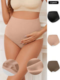 3pcs/Pack High Waisted Maternity Underwear