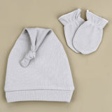 PREMIUM HAT WITH TIE AND GLOVE 0-6m