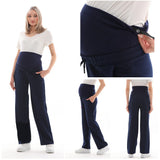 Maternity Sweatpants – Over-Bump Wide-Leg Pants