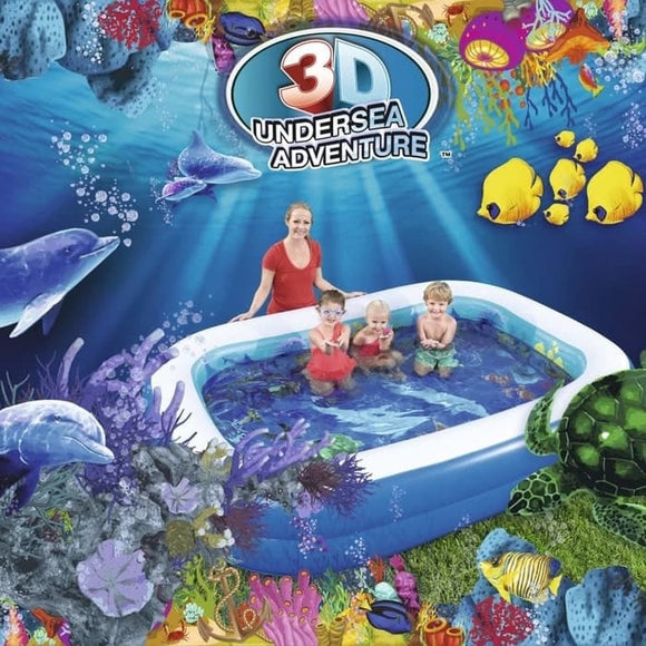 3D Undersea Adventure Pool 262CM x 175CM x 51CM