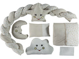 Figure Knitted Crib Set Uni