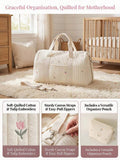 Mommy Bag Set Large Maternity Shoulder Tote Bag Cream