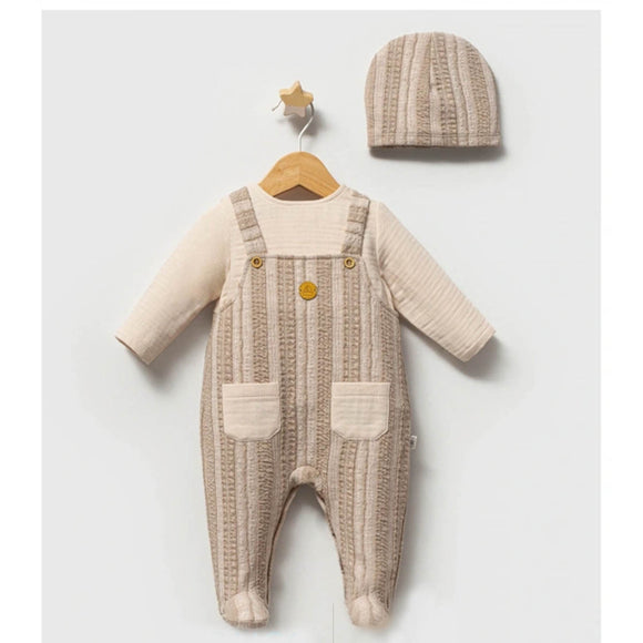 Baby Boy Slow Time Romper Winter Romper (0-6 Months)