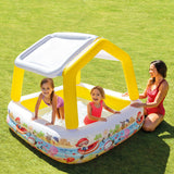 Sun Shade Inflatable Kiddie Pool