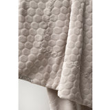 BLANKET...EMBOSSED VELBOA - GRAY