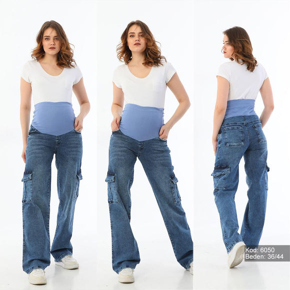 Maternity Cargo Jeans