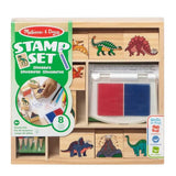 Wooden Stamp Set Dinosaurs