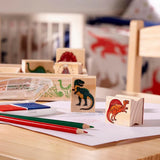 Wooden Stamp Set Dinosaurs