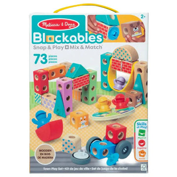 Blockables Town Play Set Wooden Blocks