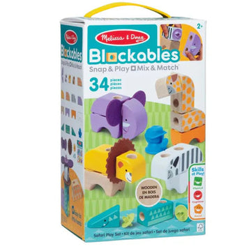 Blockables Safari Snap and Play Set