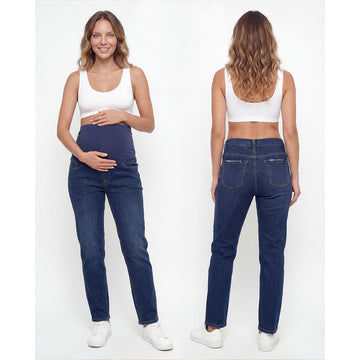 Classic Straight-Leg Maternity Jeans