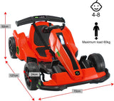 Kids Electric Go-karting Adjustable Speed