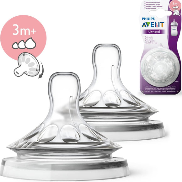 2 Natural Teats Variable Flow Slot Cut – 3m+