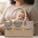 Little Baby Diaper Caddy Basket - Teddy
