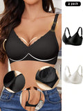 2-Pack Adjustable Maternity &amp; Nursing Bras – Seamless Comfort Fit
