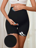 Black high-waisted shorts