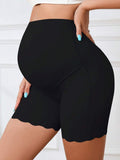 Black high-waisted shorts
