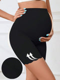 Black high-waisted shorts