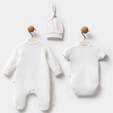 Moi Noi Baby Girl Romper Set with Hat