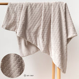 BLANKET...EMBOSSED VELBOA - GRAY