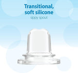 SB8191-P3, 250 ml Narrow-Neck "Options" Transition Bottle TO Sippy Spout - Pink