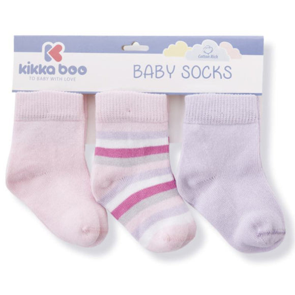 Baby socks Stripes Purple