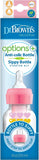 SB8191-P3, 250 ml Narrow-Neck "Options" Transition Bottle TO Sippy Spout - Pink