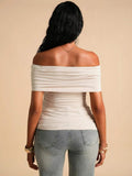 Maternity Tops Maternity Off Shoulder Ruched Asymm