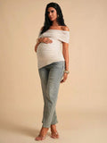Maternity Tops Maternity Off Shoulder Ruched Asymm