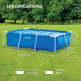 Swimming Pool, Rectangular Frame 3.00x2.00x0.75 m