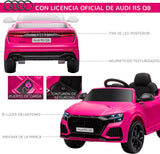 Rechargeable Car Licensed Audi RSQ8 Pink