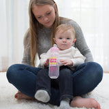 SB8191-P3, 250 ml Narrow-Neck "Options" Transition Bottle TO Sippy Spout - Pink