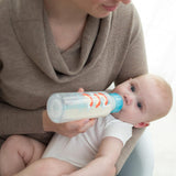 SB8192-P3, 250 ml Narrow-Neck "Options" Transition Bottle TO Sippy Spout - Blue
