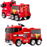 12V ELECTRIC FIREFIGHTER RIDE ON WITH LEATHER SEAT
