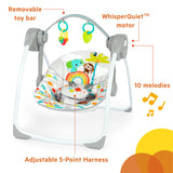 Bright Starts Playful Paradise Portable Swing, Unisex
