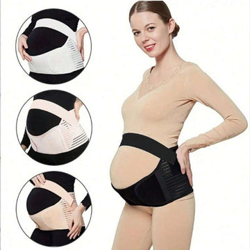 Adjustable pregnancy support belt for mid- to late pregnancy