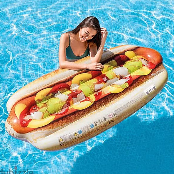 Hotdog Floating Mattress with Handles