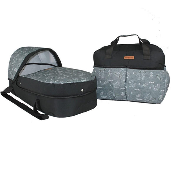 Smart Patterned Set of 2 Carrycot-Bag