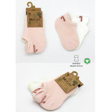 Set of 2 Socks Sneakers Smile Bow