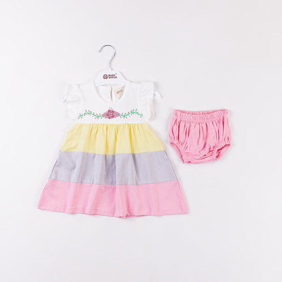 PINK Dress Girl 9-24m