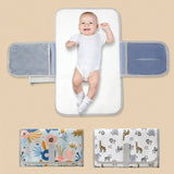 Printed Foldable Diaper Changing Mat & Clutch
