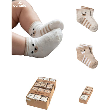 Cotton Newborn & Baby Socks 3-pair set