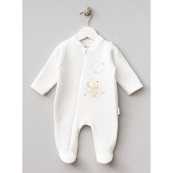 Cute Squirrel Patterned Cotton Baby Quilted Overalls 0-9m