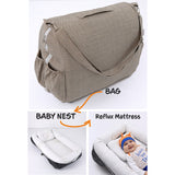 3N1 reflux bed, Babynest and mother bag