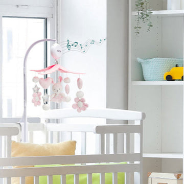 Bunny Rabbit Pink Cot Mobile