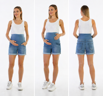 Comfort Fit Maternity Denim Short