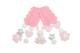 Bunny Rabbit Pink Cot Mobile